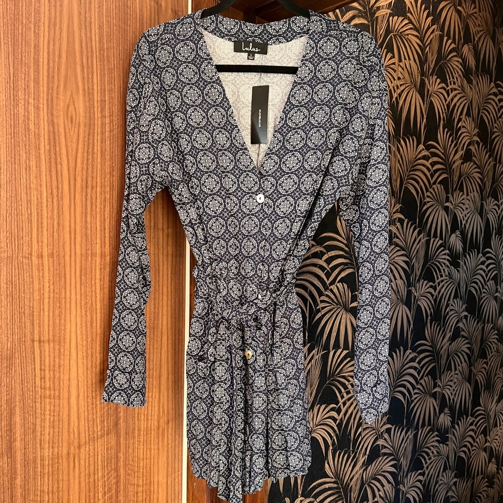 Lulus Blue Romper